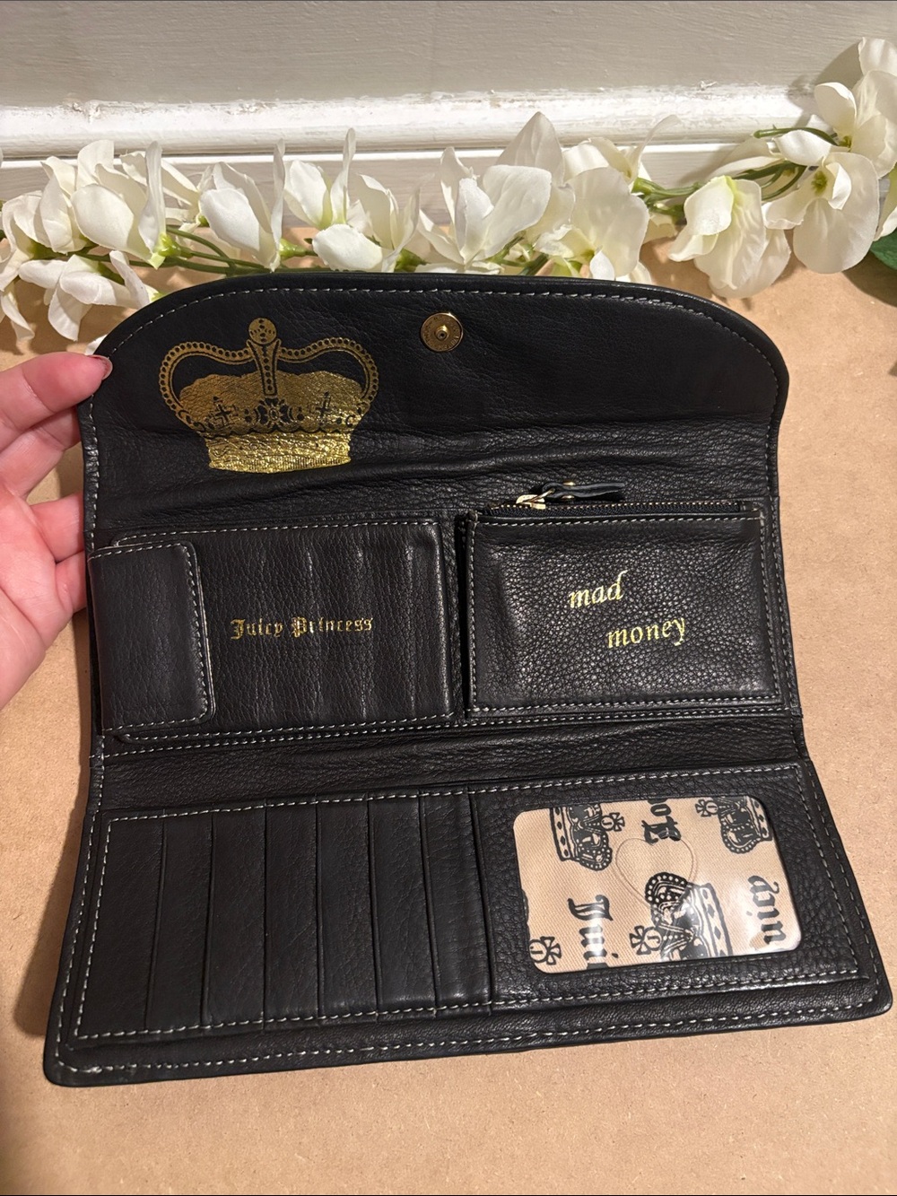 Vintage Y2K P&G Juicy Couture Long Black Wallet - Picture 3 of 12